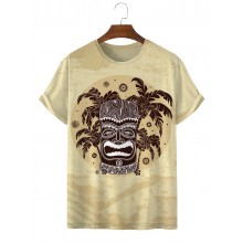 Men's Vintage Aloha Tiki Short Sleeve T-Shirt